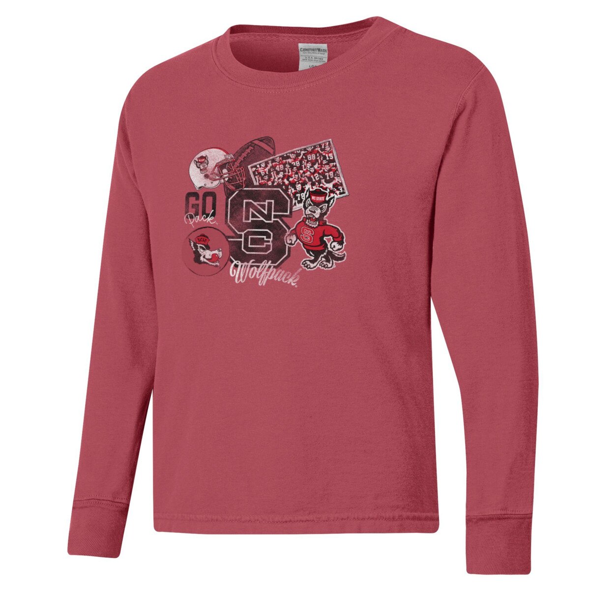 Crimson Youth Long Sleeve Tee - NC